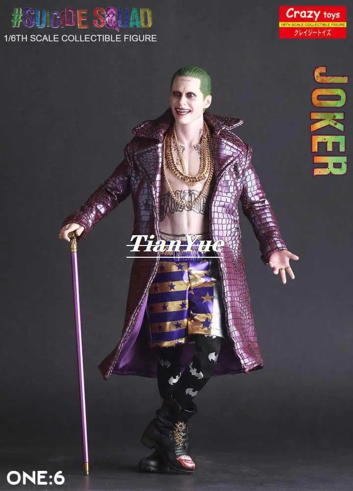 New Crazy Toy The Joker Suicide Squad Articulated Boxed 1/6 Action Figure Decoration 12 inches Children Birthday Gift | Игрушки и хобби