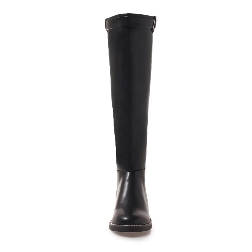 SARAIRIS Plus Size 43 Leisure Female Boots Top Quality Boots Square Heels Shoes Woman Riding Boots women's Shoes