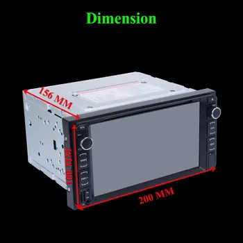 

RK-6048B 7" LCD Car MP5 Player FM AM Tuning Radio AUX-in USB TF Remote Control BT Call & Music DVD Player Support Rear View