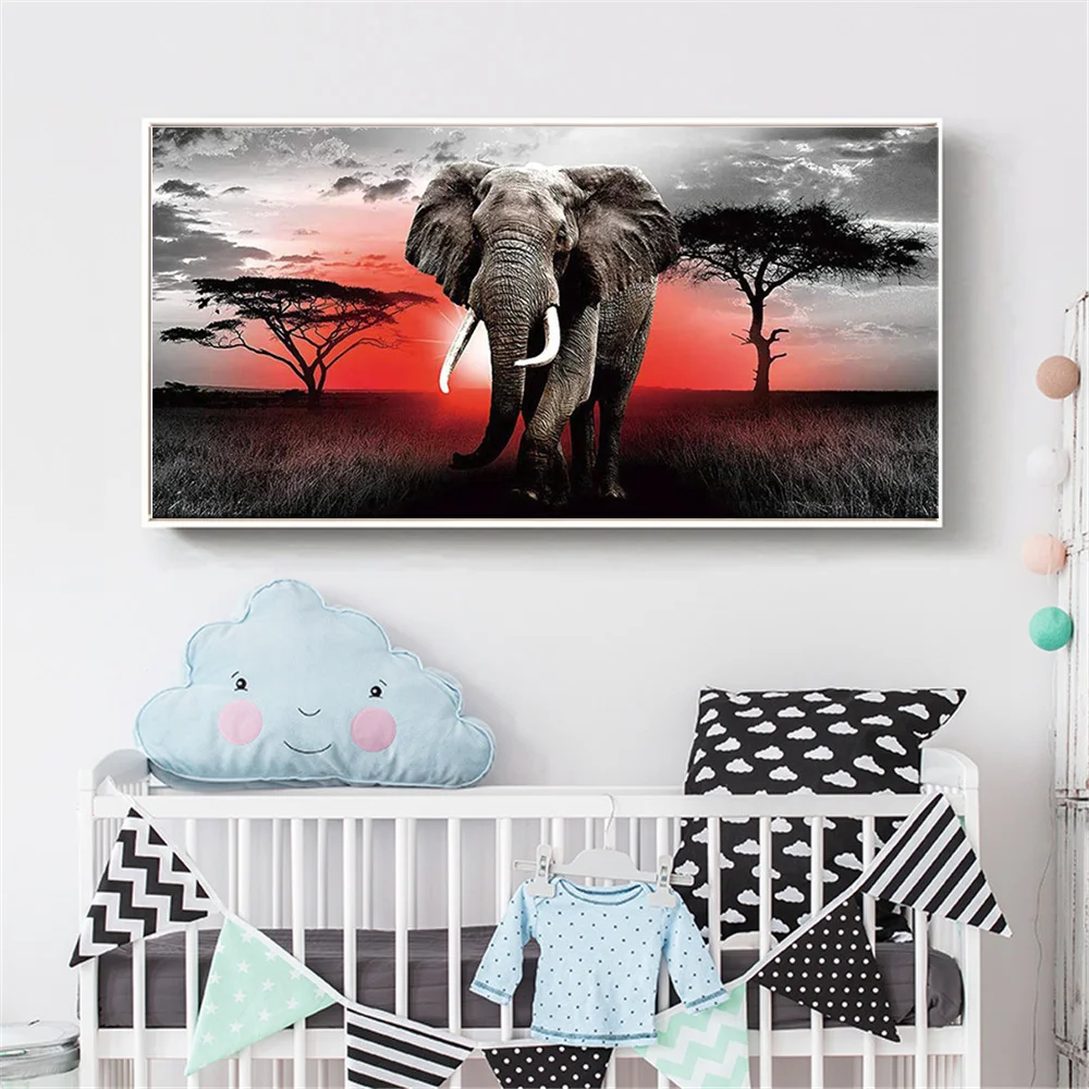 HUACAN-DIY-Diamond-Painting-5d-Elephant-Embroidery-Animal-New-Arrival-Home-Decoration-Diamond-Art (1)