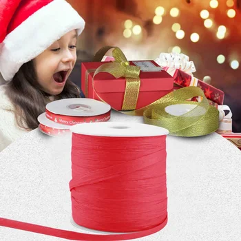 

Raffia Paper Ribbon Decoration Wedding Rope Ribbon for Natural Paper Twine Gift Party Easter Packing Craft Wrapping