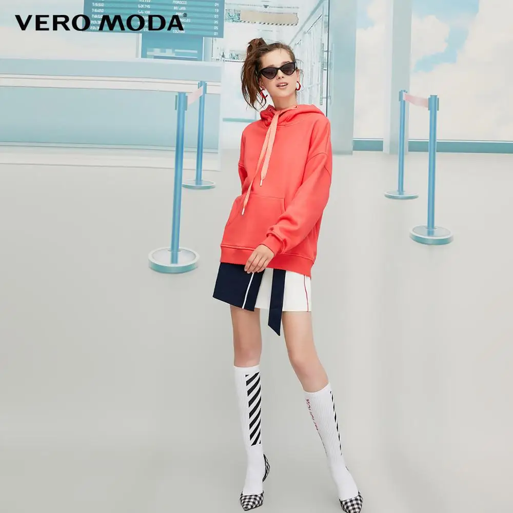 Vero Moda Новые поступления Ins стиль сплошной удобный толстовка с капюшоном | 319433506