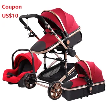 

Baby Stroller 3 in 1 newborn baby stroller High Landscape Stroller baby pushchair pram strollers for baby 0-36 months