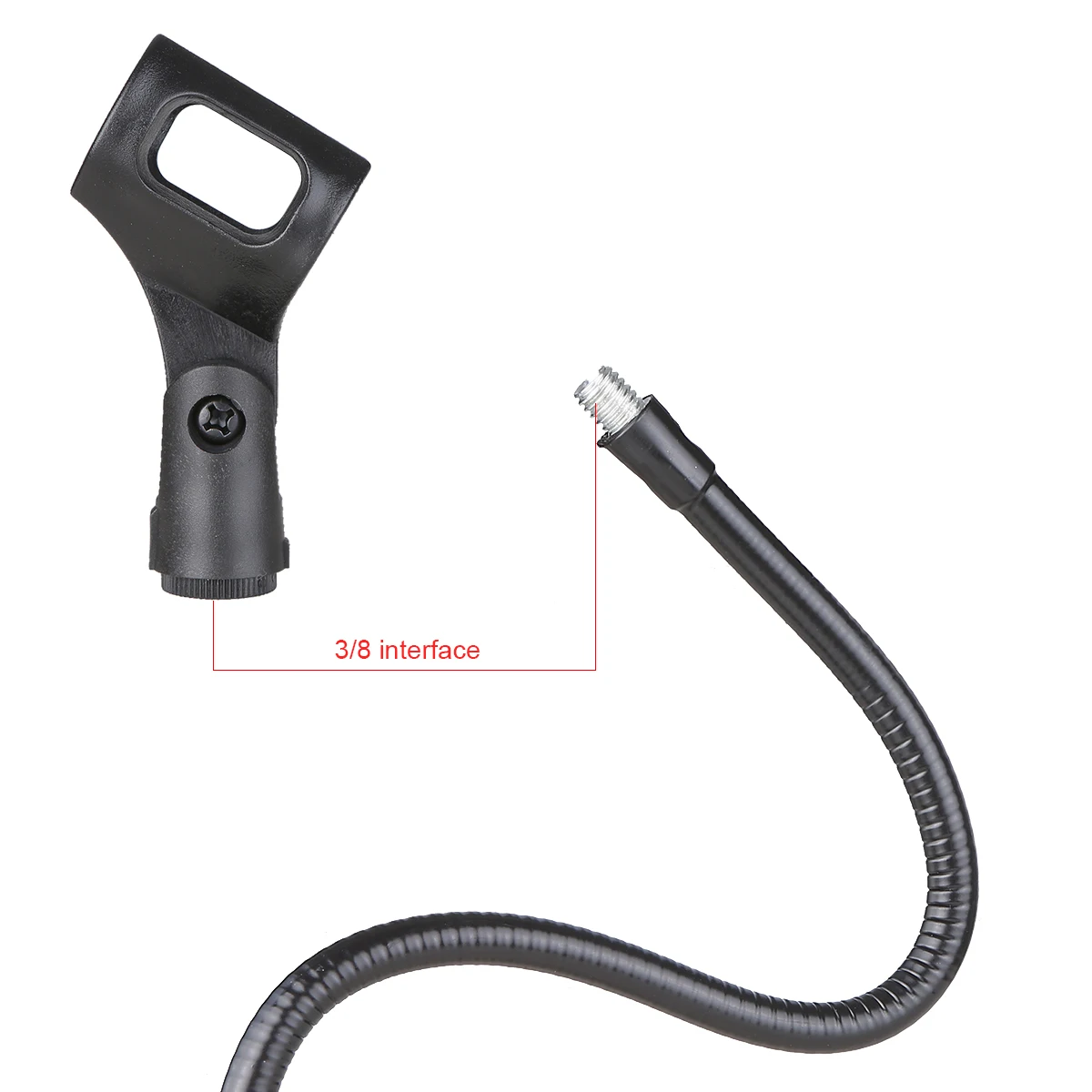Microphone Bracket Gooseneck Bracket Hose Support Telescopic Stand Live Support Desktop Accessory for Microphone