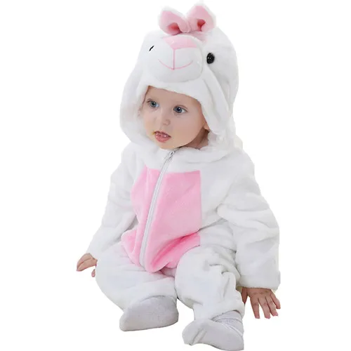 Детские комбинезоны, Одежда для новорожденных мальчиков и девочек, детские пижамы с рисунком котенка, зимний фланелевый комбинезон с животными для малышей, костюмы для младенцев 0-2 лет - Цвет: as picture10