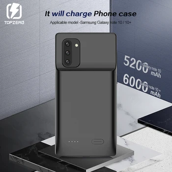 

6000mah Battery Charger Case For Samsung Galaxy Note 10 Portable Charge Poverbank Case For Samsung Note 10+ Battery External