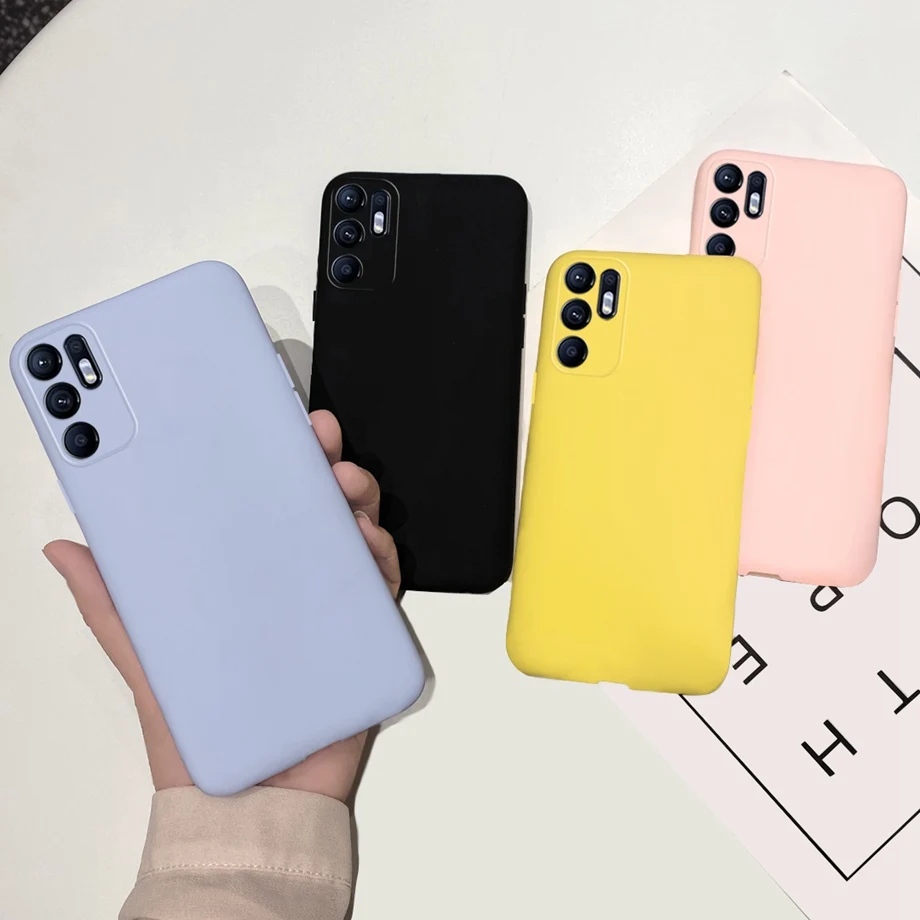 XINYEXIN Cover per Oppo Reno 6 5G Trasparente Ultrasottile Custodia Protettiva Antiurto in Morbido TPU Slim Clear Case Backcover - Trasparente