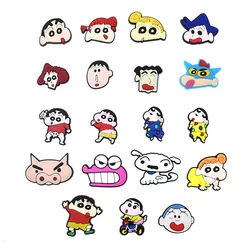 Janpan – breloques de chaussures en PVC, 1 pièce, personnages de dessin animé, sabots en forme de crocodile, décoration pour enfants, cadeaux de noël 