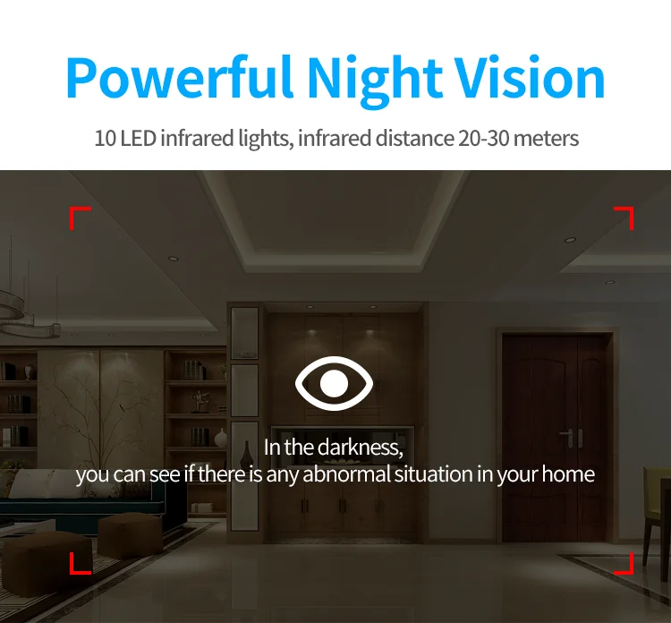 Lonsonho Wifi IP камера, умная беспроводная камера безопасности, 720P 1MP, приложение eWeLink, двухсторонний аудио детектор движения, ночное видение