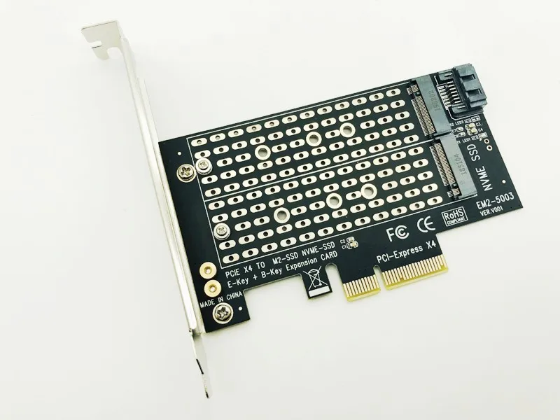 6 шт добавить на карты PCIE к M2 адаптер M.2 SATA SSD+ NVME SSD M2 PCIE адаптер Riser SSD M2 к SATA PCI-E карта M ключ+ B Ключ Riser