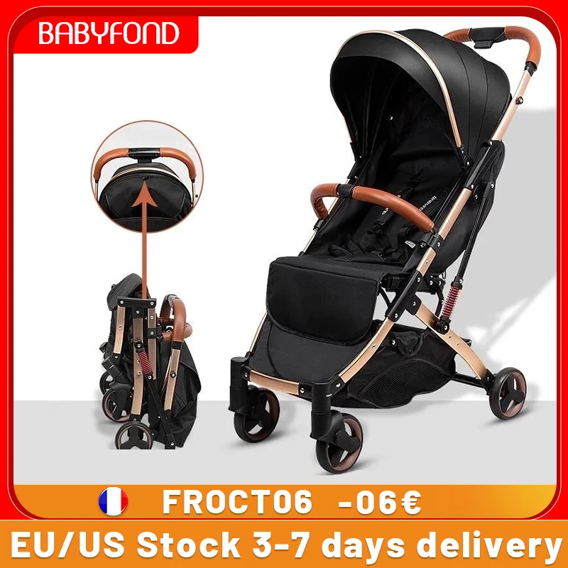 Babyfond 5 8kg Light Stroller Gold Frame Car Portable Carriage Umbrella Children Wagon Newborn Travelling Pram On Plane Gifts Lightweight Stroller Aliexpress