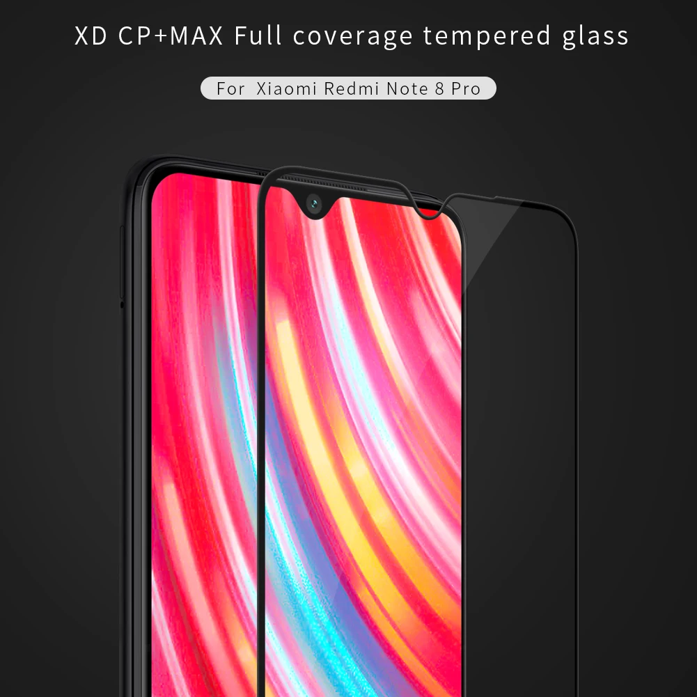 Nillkin закаленное стекло для Xiaomi Redmi Note 8 Pro XD CP + MAX Анти-взрыв полное покрытие