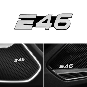 

4pcs 3D aluminum speaker stereo speaker badge emblem Sticker for BMW E46 2015 2018 2019 accessories car styling