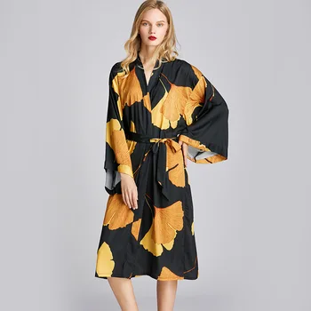 

BYSIFA 2020 Black Gold Summer Women Silk Robes Nightwear Fashion Sexy Ladies Long Sleepwear Nightgown Loose Kaftan Bath Gown