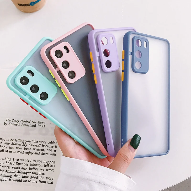 Camera Protection Bumper Case For OPPO Reno 2 Z 3 4 A3S A5S AX7 A7 A5 A9 2020 A12 A31 A52 A72 A91 A53 A73 A93 Translucent Cover | Мобильные