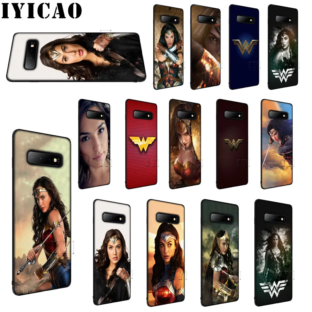 IYICAO Wonder Woman супергерой логотип мягкий силиконовый чехол для samsung S6 S7 S8 Edge S9 S10 Plus S10e