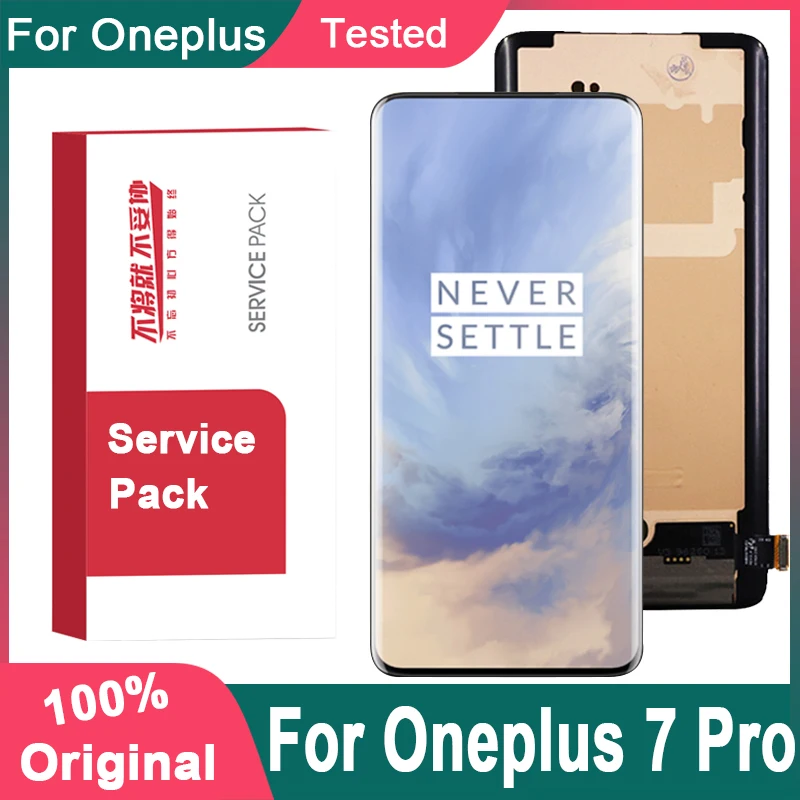 Оригинальный ЖК дисплей 6 67 дюйма для OnePlus 7 Pro AMOLED кодирующий преобразователь