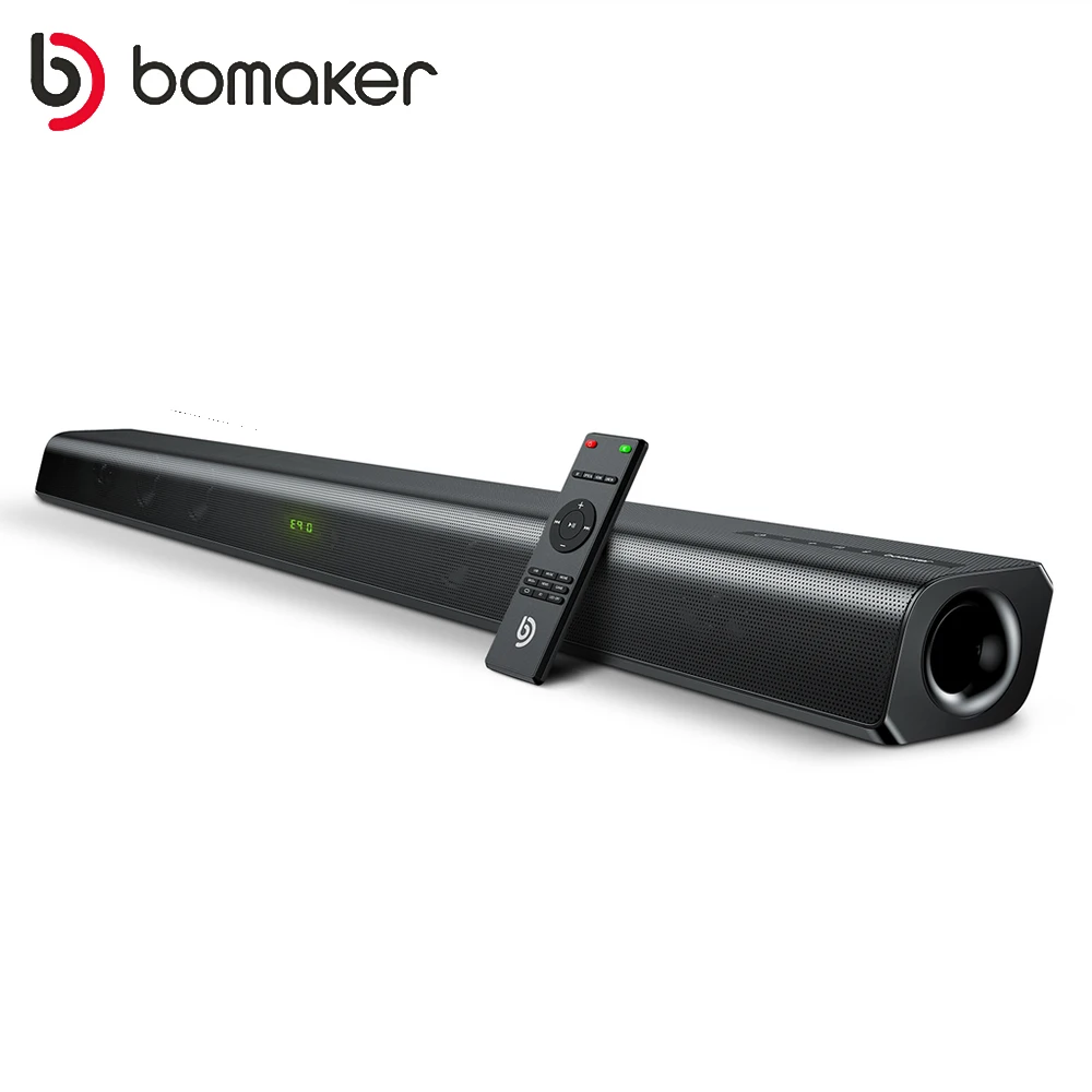 BOMAKER Sound Bar TV Speaker 120W Bluetooth 5.0 PC Theater Aux 3.5mm Wired and Wireless Home Surround SoundBar Stereo Speaker - ANKUX Tech Co., Ltd