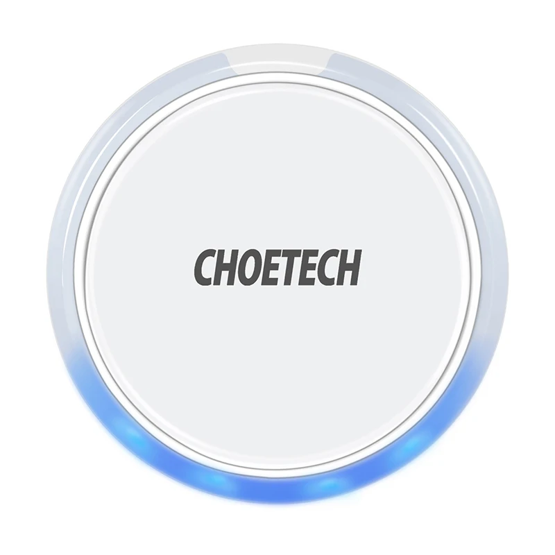 White CHOETECH 5 Вт QI Беспроводное зарядное устройство для iPhone X Xs Max 8 Plus, беспроводное зарядное устройство для samsung S10 S8 S9 Plus, зарядная подставка для телефона - Тип штекера: White