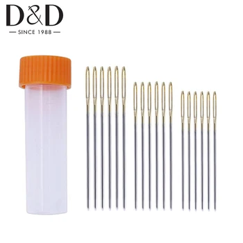 

Mix 18pcs Embroidery Needle Large Eye Gold Cross Stitch Needles for Stitching Sewing Embroidery DIY Craft Sewing Supplies