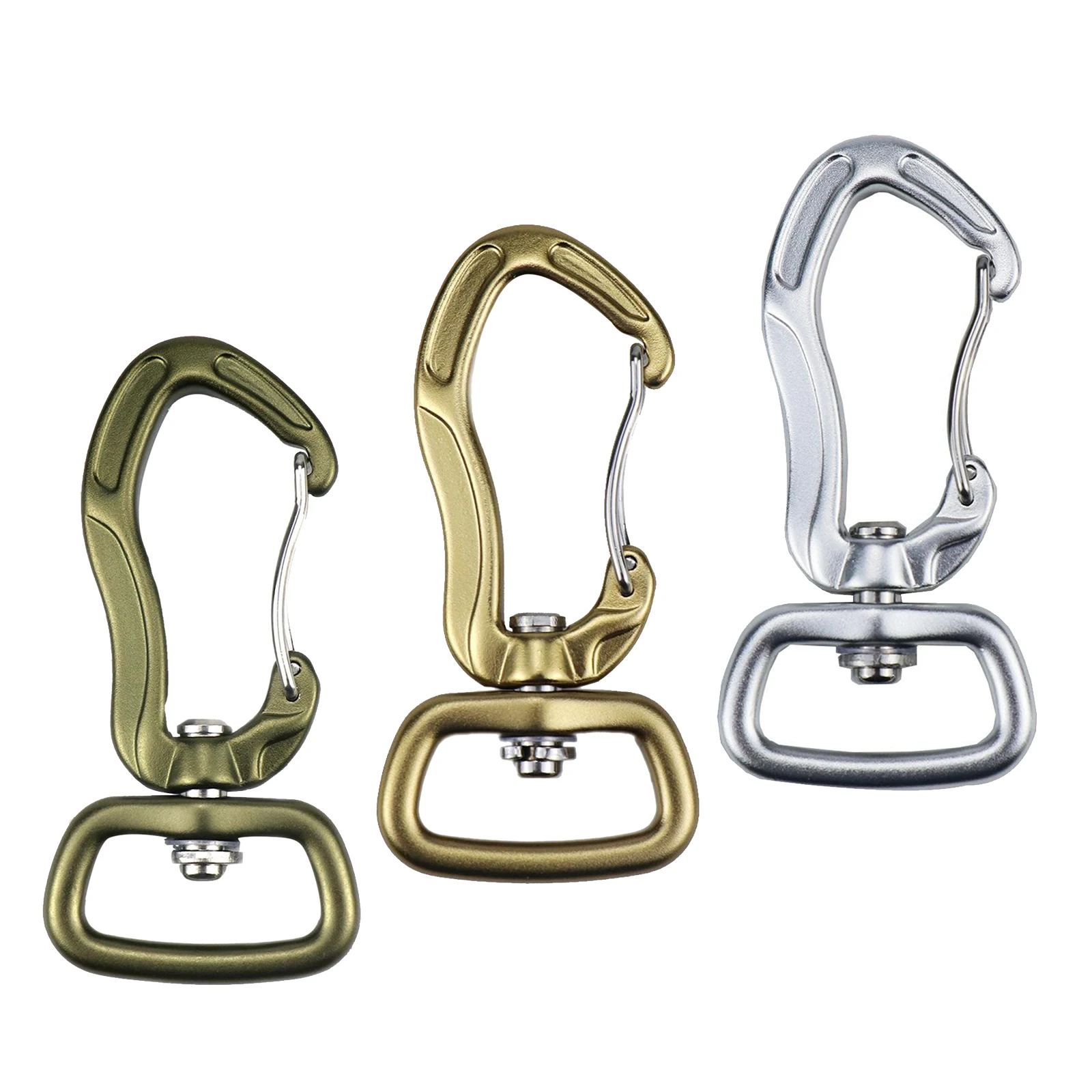 Aluminum Swivel Eye Snap Hook, 360 Rotatable Keychain Swivel Hammock Clip Hook for Dog Leashes, Boat Anchor Ropes Pet Chains