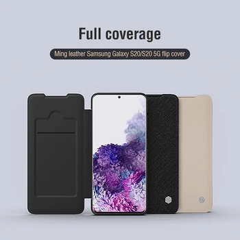 

For Samsung Galaxy S20 / S20 Ultra Case Nillkin Ming Leather Case For Samsung S20 Plus 5G Flip case With Card Slot back cover