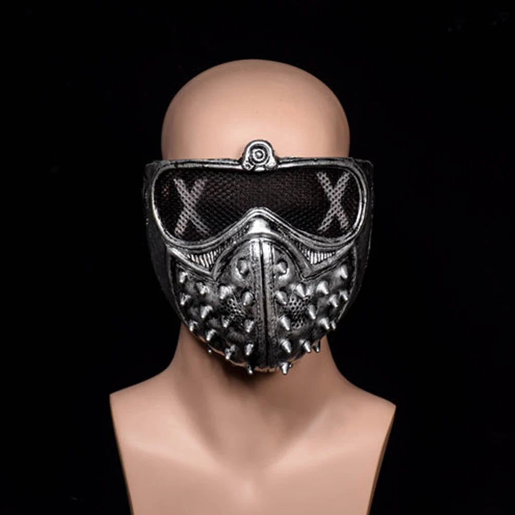 Стимпанк заклепки маска страшный ужас Половина лица маска для карнавальный на Хэллоуин вечерние косплей костюм, реквизит маска для взрослых
