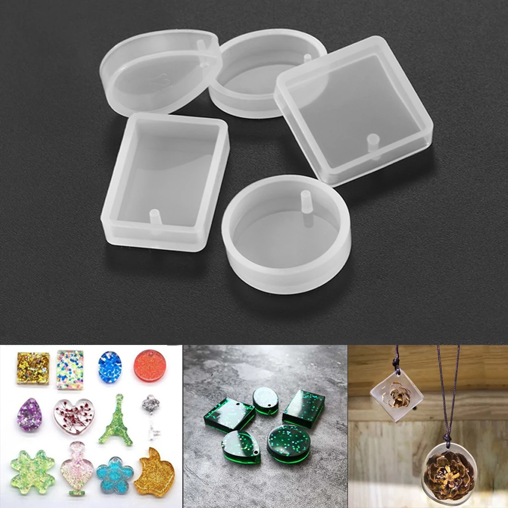 Round Silicone Resin Mold DIY Jewelry Pendant Making Tool Mould Handmade Craft