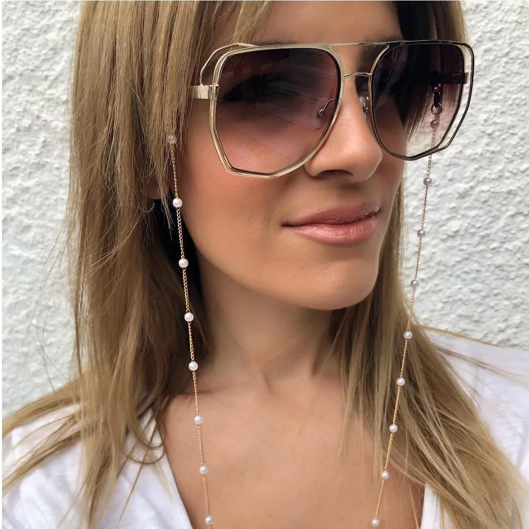 

Fashion Simple Pearl Eyeglass Chain Hanging Neck Anti-falling Glasses Rope Glasses Accessories for Women Trend 2019 New
