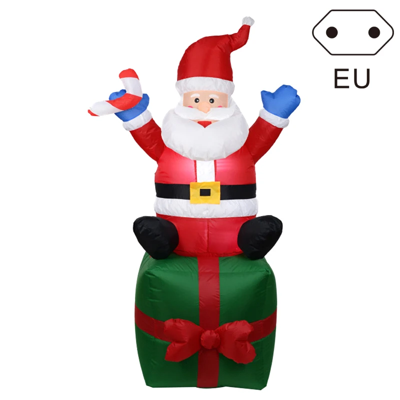 eu Надувной Санта Клаус на открытом воздухе Рождество украшения двора Арка орнамент для сада RT99 - Цвет: eu