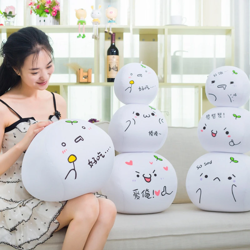 団子絵文字かわいい装飾クッションスロー Eps 枕アニメベッドソファギフトアニメ Cushion Aliexpress