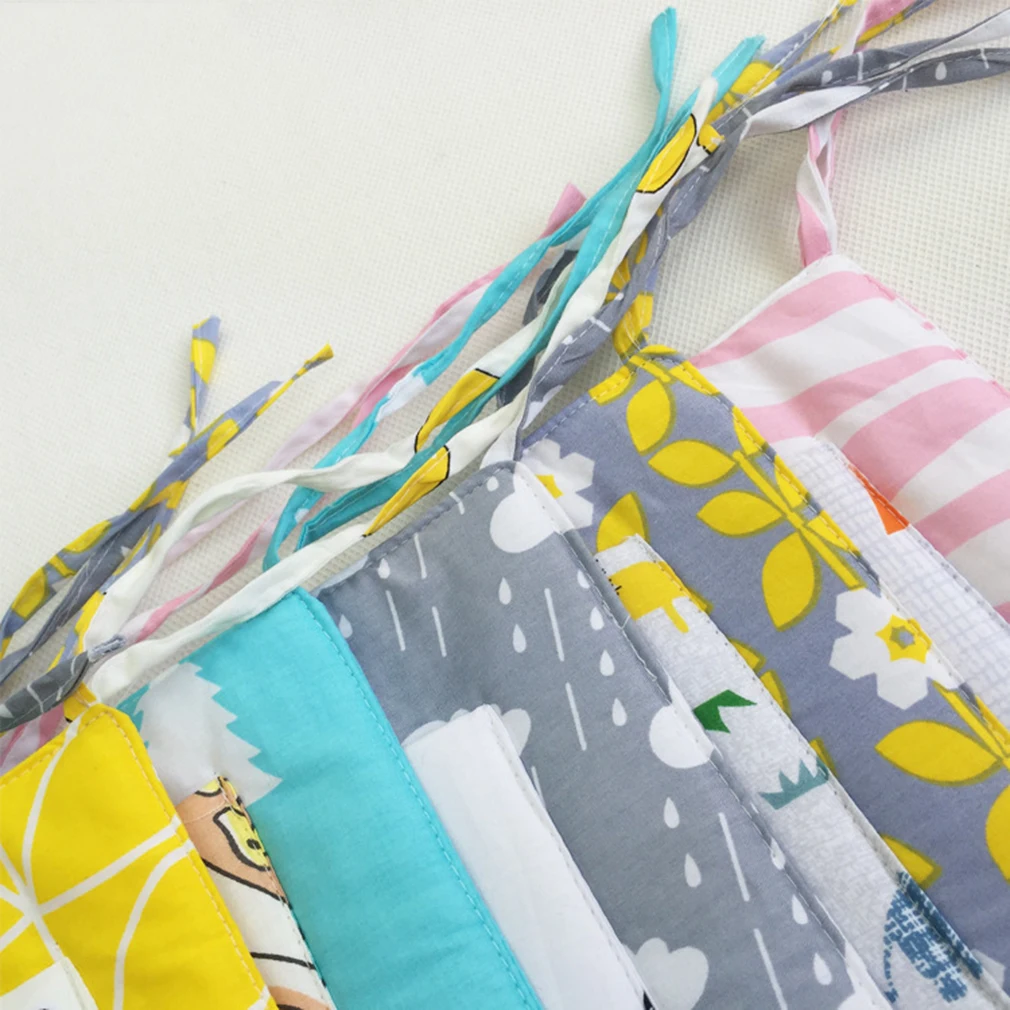 OUTAD Promotion Baby Cot Bed Hanging Storage Bag 100%Cotton Crib Organizer 60*55cm Toy Diaper Pocket for Crib Bedding Sets