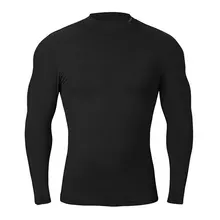 Cooyute, новинка, мужское нижнее белье для гольфа с длинным рукавом, черный цвет, футболка для гольфа, XL-XXL на выбор, рубашка для отдыха