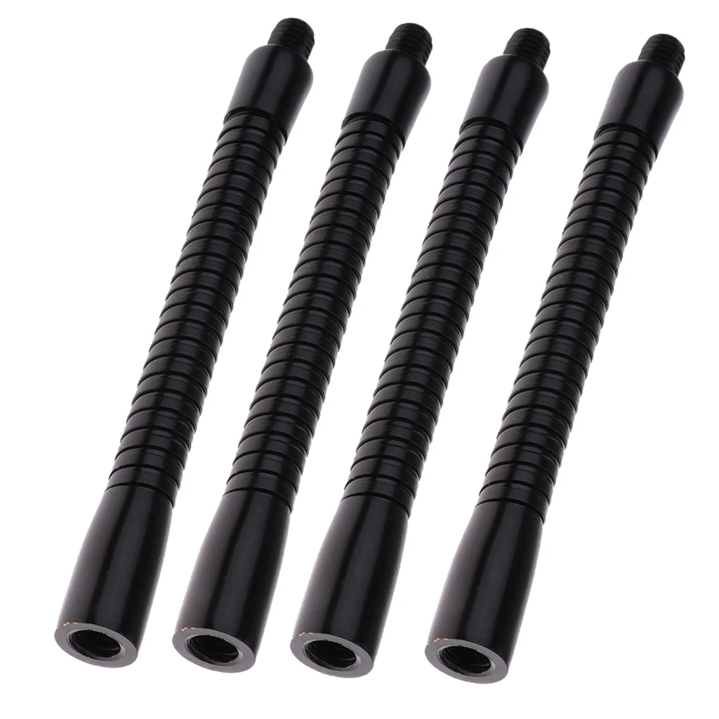 

Bendable 4pcs Iron 15cm/5.9inch Microphone Gooseneck Neck Mic Replacement Parts Black