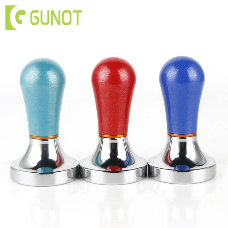 

GUNOT 57.5MM Aluminium Coffee Tamper Espresso Extraction Barista Tools Coffee Tamper Machine Press Flat Base Barista Accessories