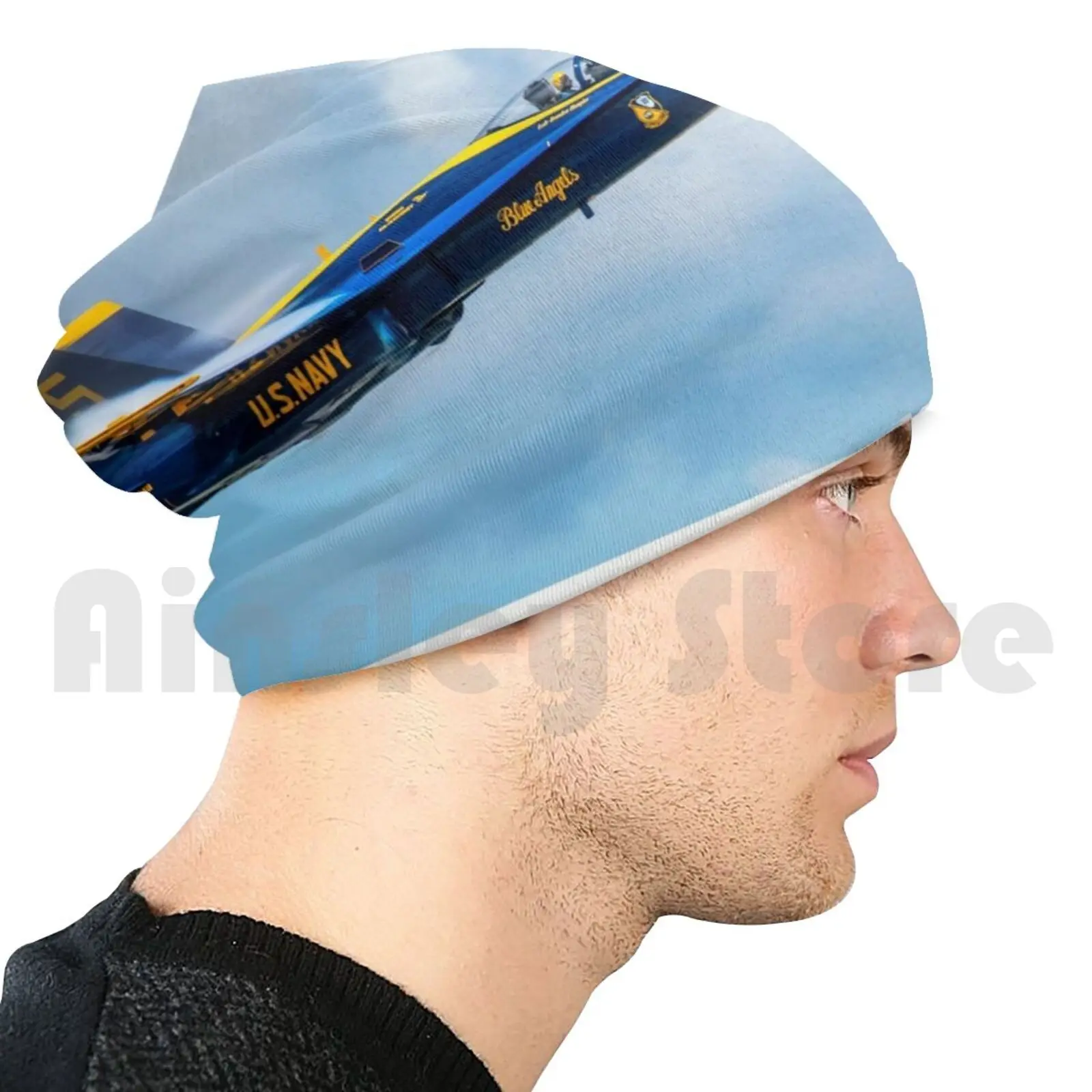 Blue Angels Sneak Pass Beanies Knit Hat Hip Hop Blue Angels Us Navy Blue  Angels Fly Navy Us Navy Fly Marines - Skullies & Beanies - AliExpress