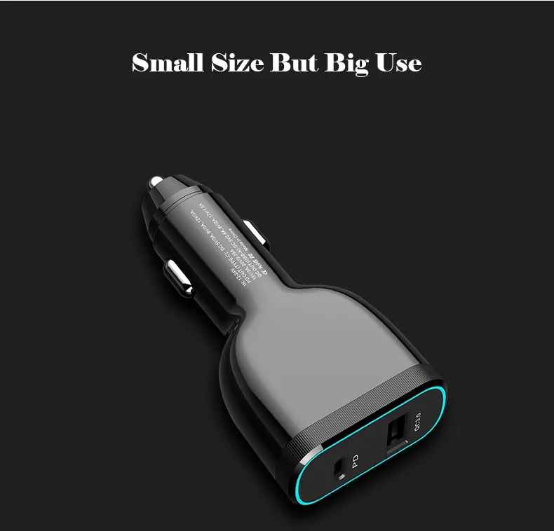 Двойной порт PD 60 Вт+ QC 3,0 18 Вт type-c USB C супер быстрое зарядное устройство для IPhone HuaWei SUMSUNG Macbook ноутбук универсальный адаптер питания
