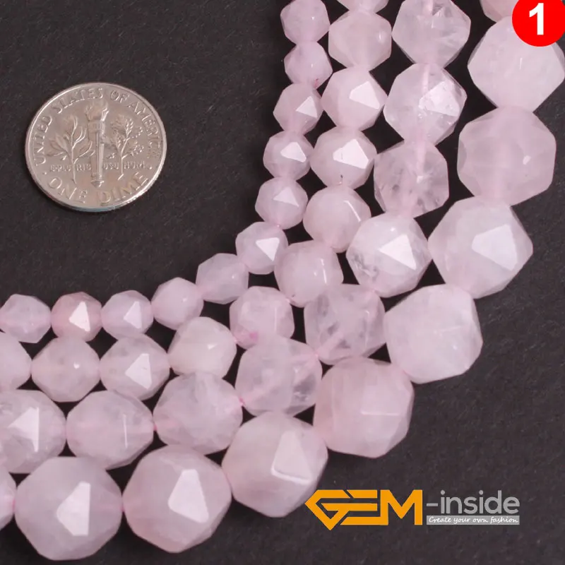 Perline Di Quarzo Rosa Naturale - Pietre Preziose Sciolte Per Gioielli Fai Da Te | 2/3/4/6/8/10/12 Mm (8mm) - Filza 39,4 Cm - 2