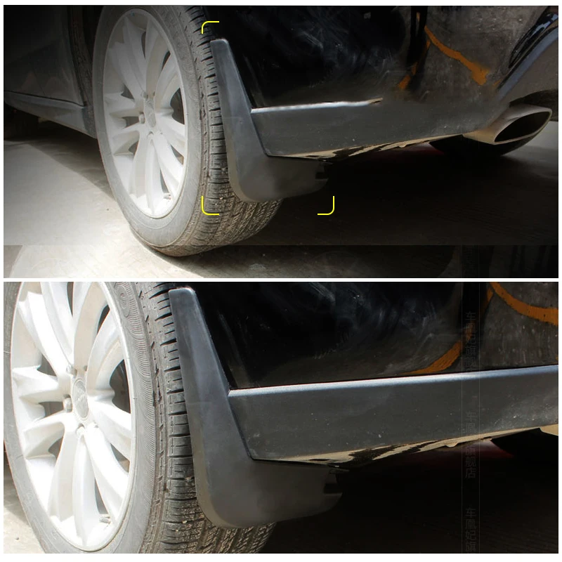 Для Hyundai Tucson 2015 2016 2017 2018 2019 2020 ABS черные Автомобильные Брызговики аксессуары для