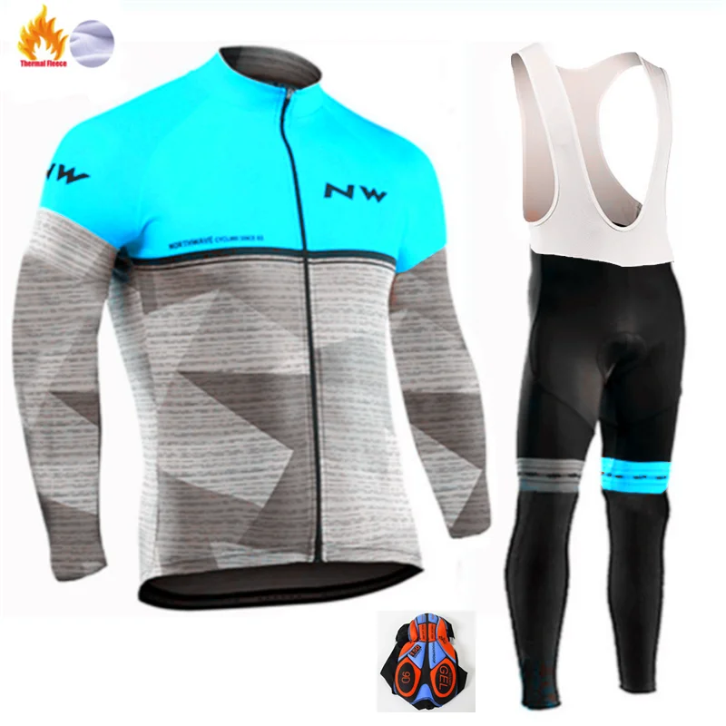 Winter Jersey Suit Зимний теплый флисовый костюм Джерси для езды на велосипеде с длинным рукавом MTB велосипед одежда для велоспорта комплект одежды для велоспорта Fiets Kleding Kids - Цвет: Winter Jersey Suit