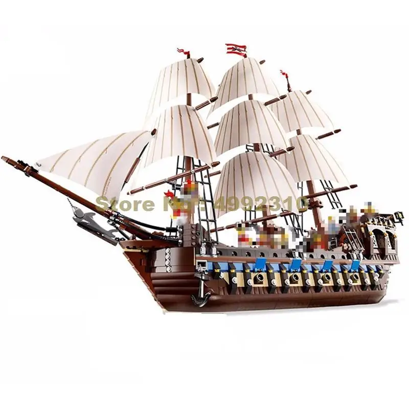 

1717pcs pirate ship imperial warships building block 10210 Bricks Toy