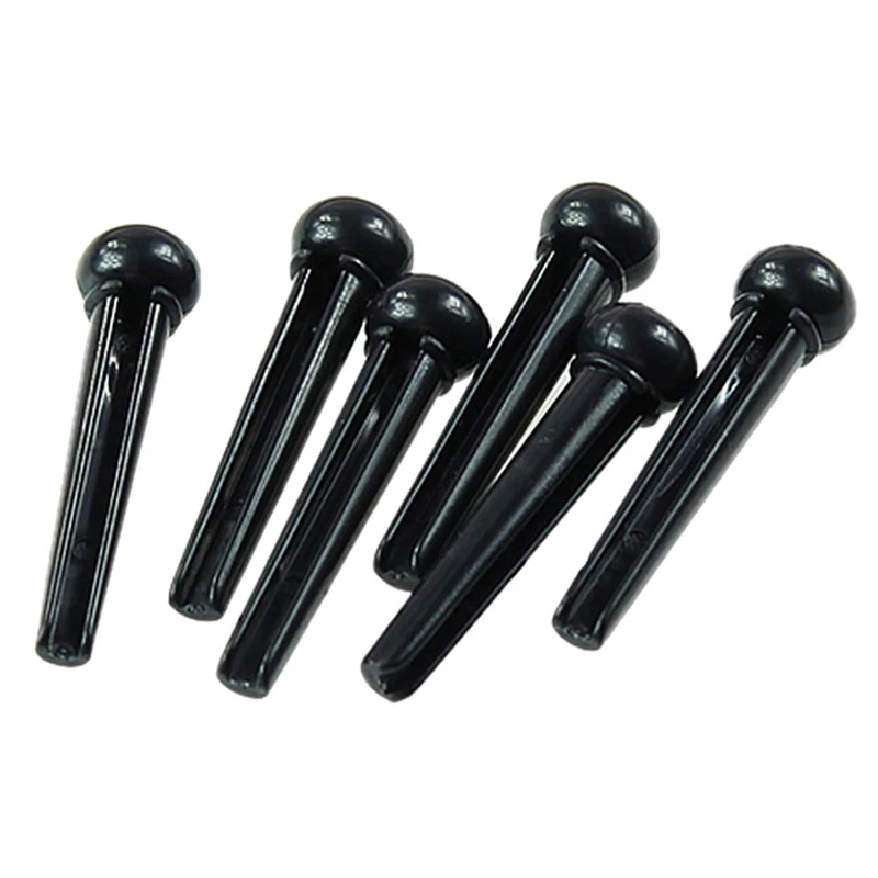 Quality 1 Set Acoustic Guitar Bridge Pins Saddle Nut Parts 1*Guitar saddle X 1* 6* (Black) | Спорт и развлечения