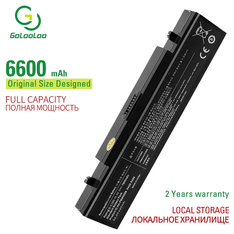 Golooloo 9 ячеек Аккумулятор для ноутбука Samsung AA-PB9NC5B AA-PB9NC6B AA-PB9NC6W/E AA-PB9NC6W AA-PB9NS6B |