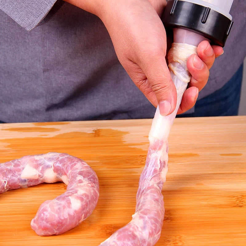 Manual Sausage Meat Fillers Machine Sausage Stuffer Hand Operated Machines Funnel Nozzle