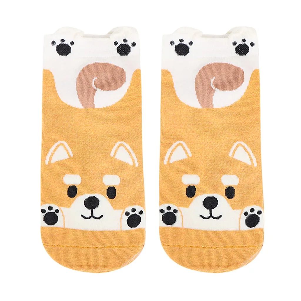 JAYCOSIN Новые корейские носки Kawaii с животными осенние женские Носки с рисунком панды, кота, кролика, собаки милые термоноски 1127 49