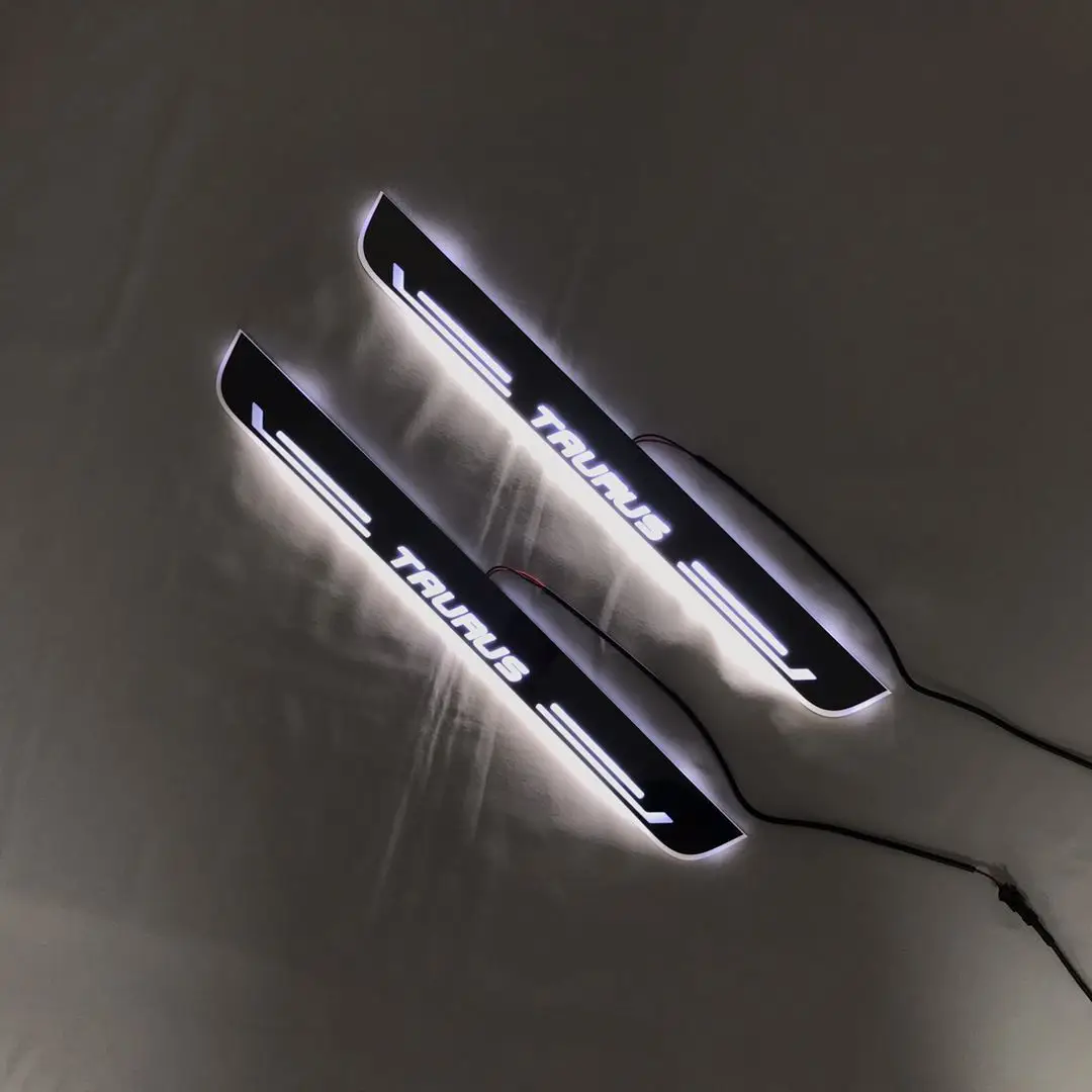 

Led moving door scuff for FORD TAURUS special use dynamic door sill plate welcome lamp lining overlay Flow/fixed light