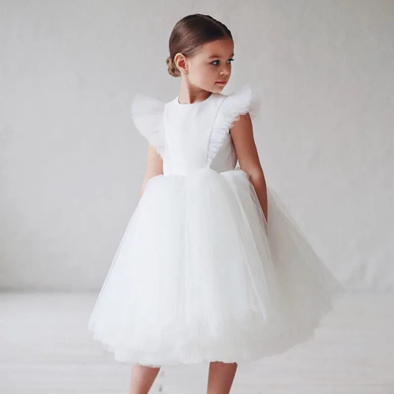 Flower Girl Spanish Dress Children Bridemaid Wedding Dresses For Kids