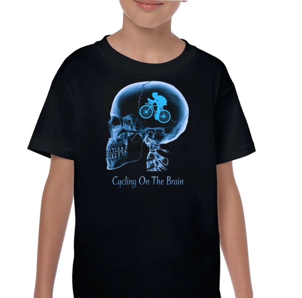 Cycling T-Shirt Boys Bike Bicycle  Kids on The Brain FunnyMountain Road BMX 