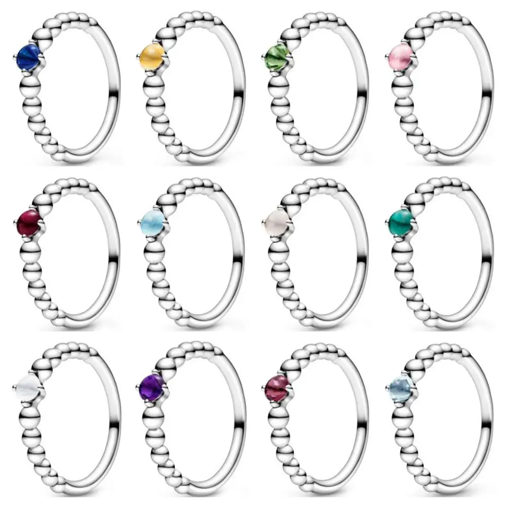 

High Quality Original 925 Sterling Silver Ring VALENTINE ’S 2020 MY TRUE COLOURS BIRTHSTONE COLLECTION Each Month of The Year