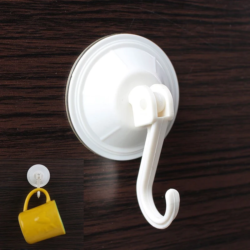 

Plastic Suction Cup Holder 3 Pieces 7.6cm Strong Circular Vacuum Seamless Hook Hanging Bathroom Hanging
